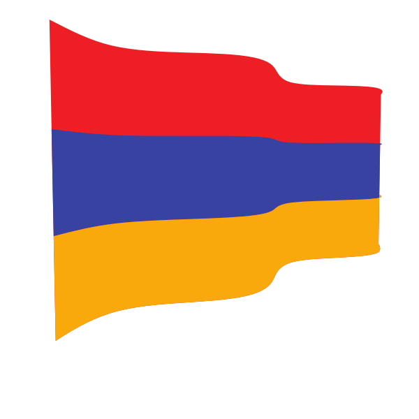 SVG Waving flag of Armenia