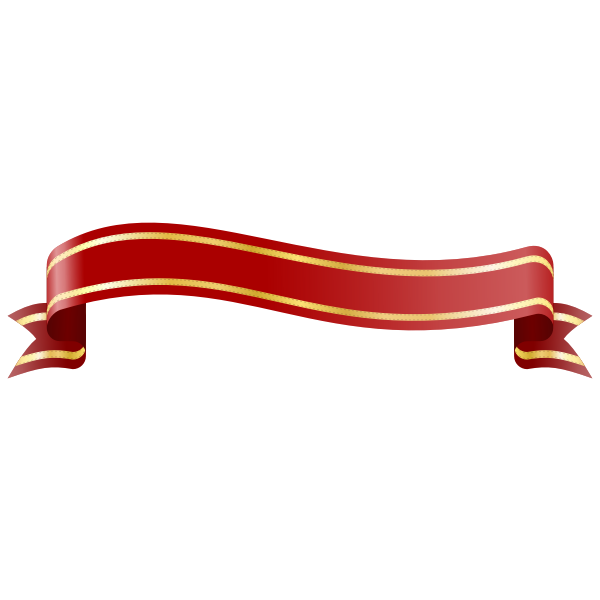 SVG Waving red banner vector