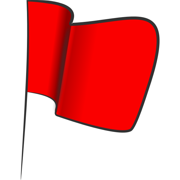 SVG Wavy Red Flag