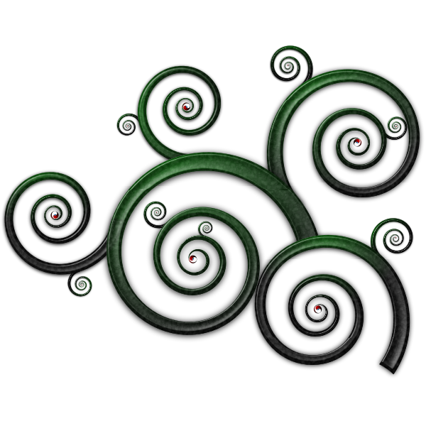 SVG Wavy spiral pattern vector drawing