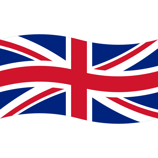 SVG Wavy Union Flag Vector