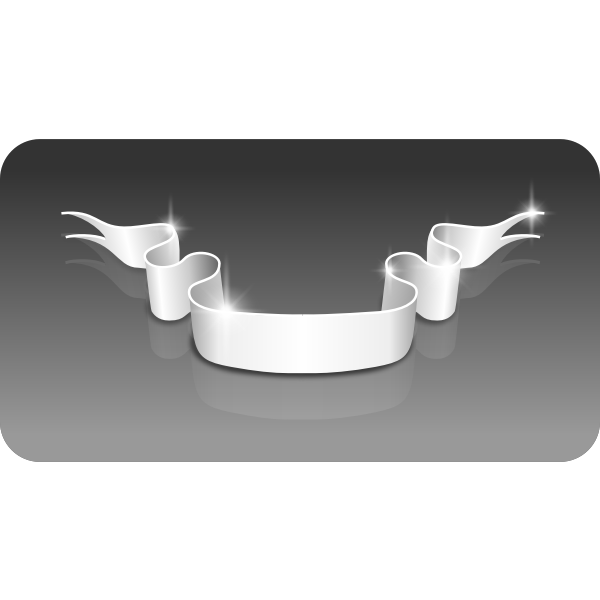 SVG Wavy white ribbon