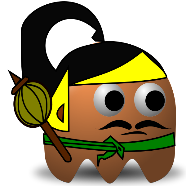 SVG Wayang Bima vector image