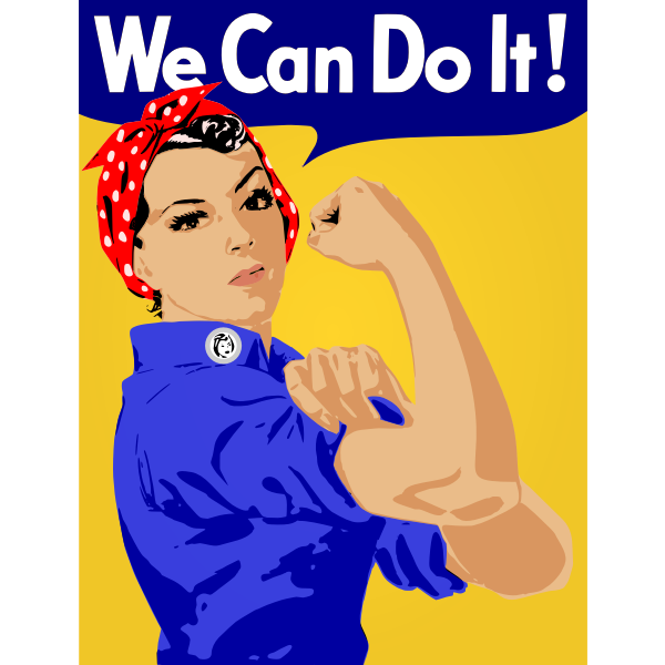 SVG We Can Do It vector poster