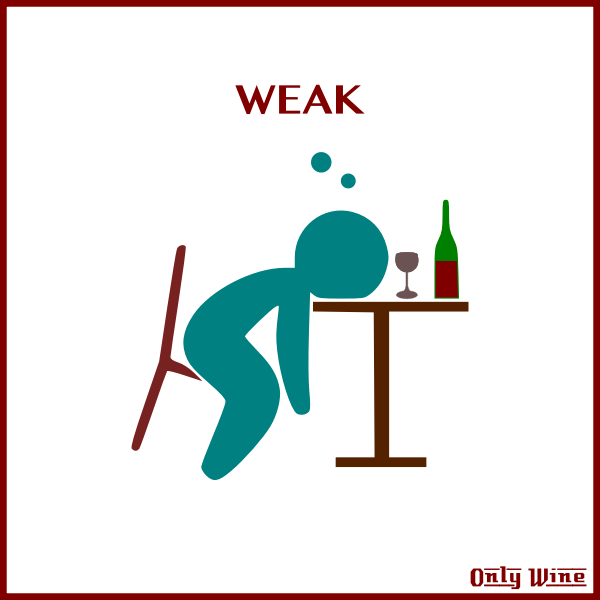 SVG Weak man drinking