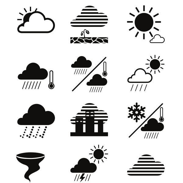 SVG Weather icons and symbols 2