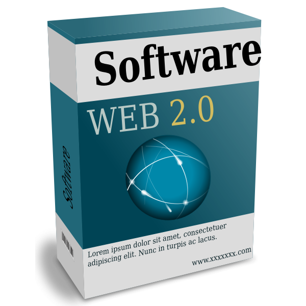 SVG Web 20 software box vector image