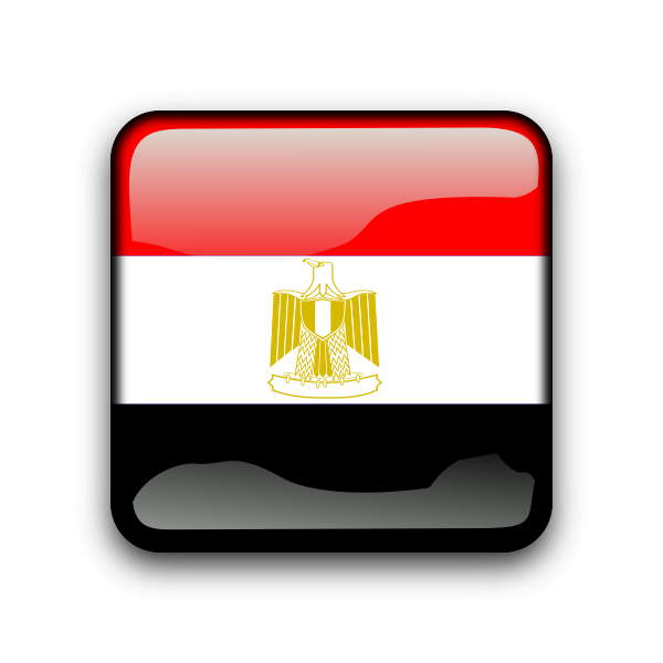 SVG Web button with flag Egypt