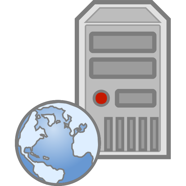 SVG Web server icon vector image
