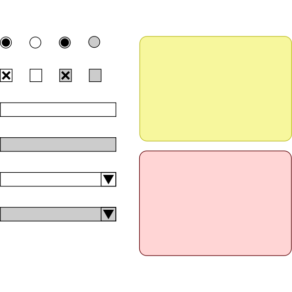 SVG WebGUI wireframing widgets