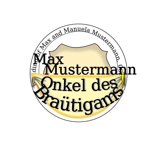 SVG Wedding Button