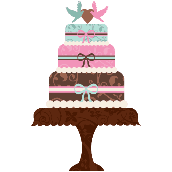 SVG Wedding cake illustration