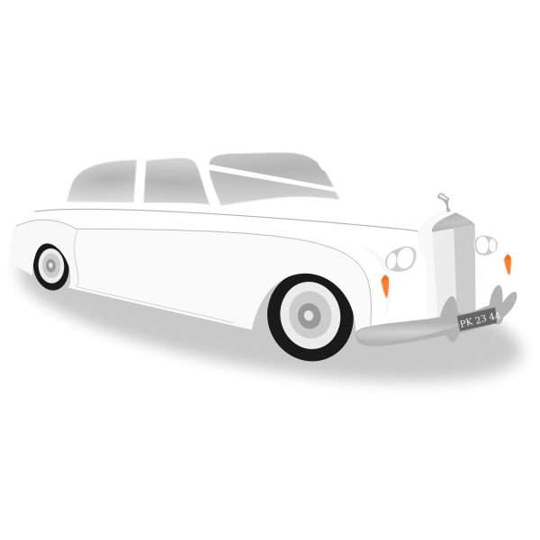 SVG Wedding car vector image