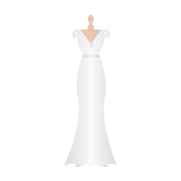 SVG Wedding Dress
