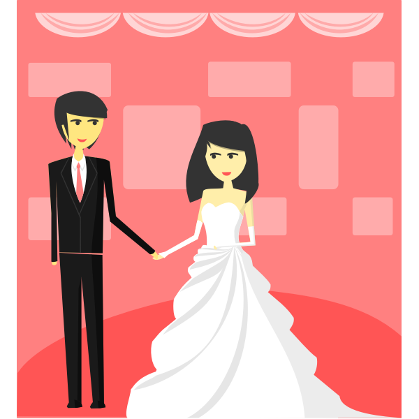 SVG Wedding illustration