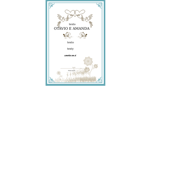 SVG Wedding invite