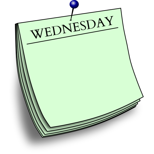 SVG Wednesday post-it