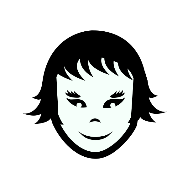 SVG Weird boy face vector image