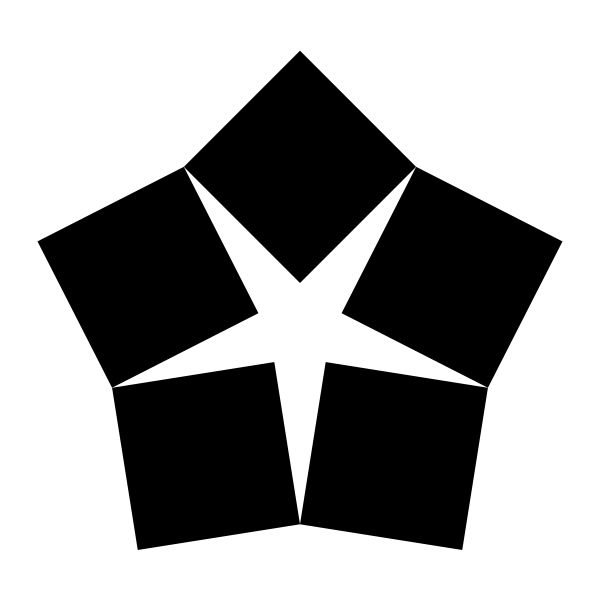 SVG weird pentagon of squares