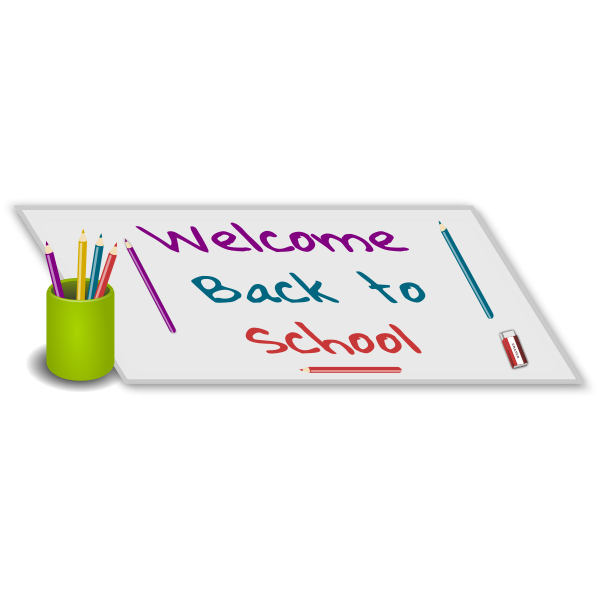 SVG Welcome back to school vector illustration
