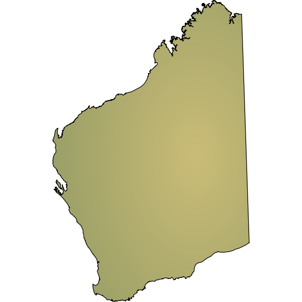 SVG Western Australia map