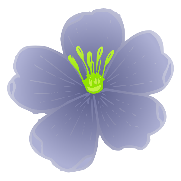 SVG Western blue flax