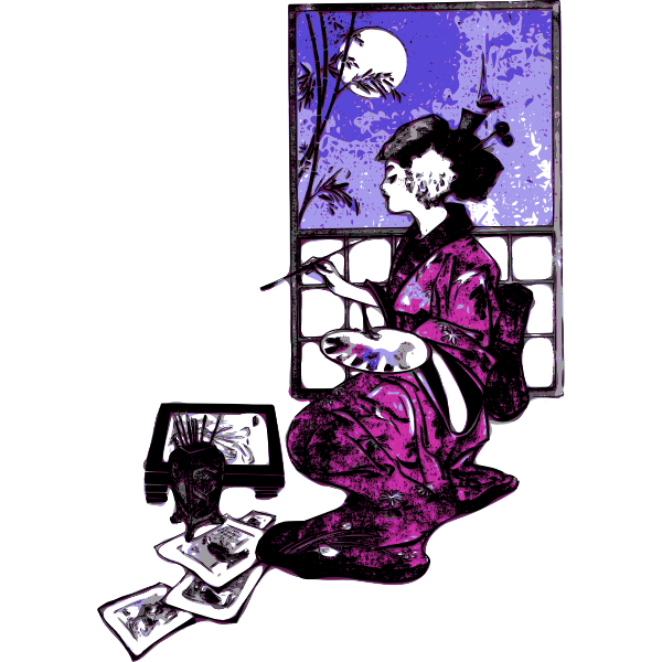 SVG western geisha artist