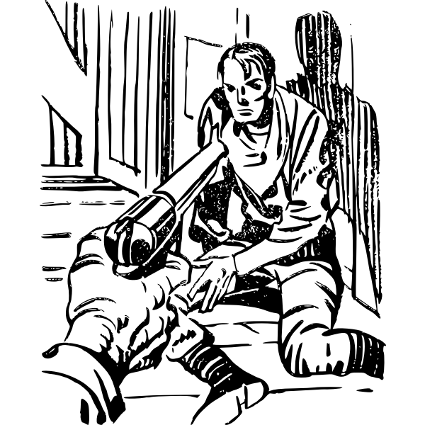SVG Western scene