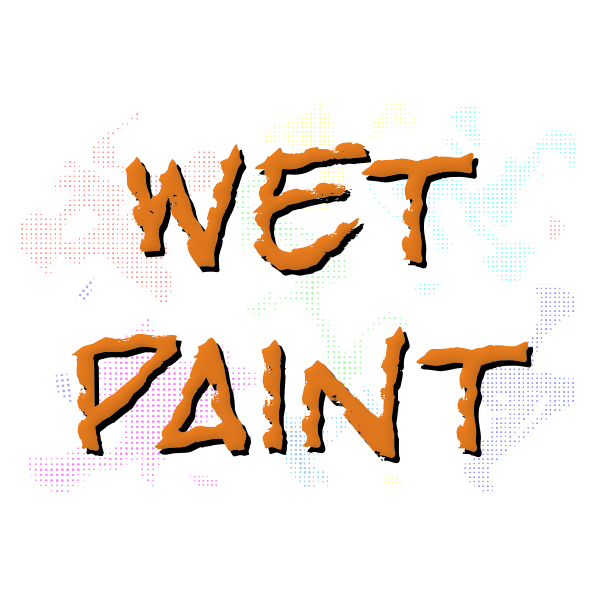 SVG Wet paint typography