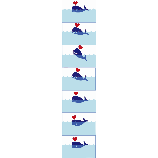 SVG whale animation spritesheet