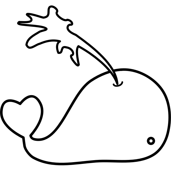 SVG Whale vector illustration