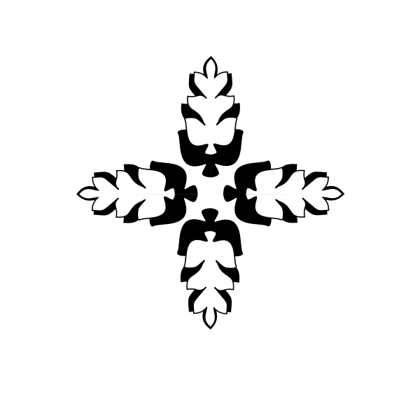 SVG Wheat Leaf Medallion