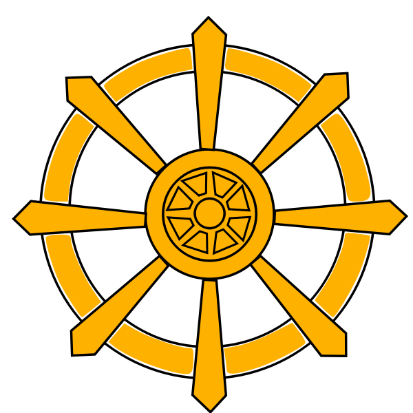 SVG Wheel of Law vector image
