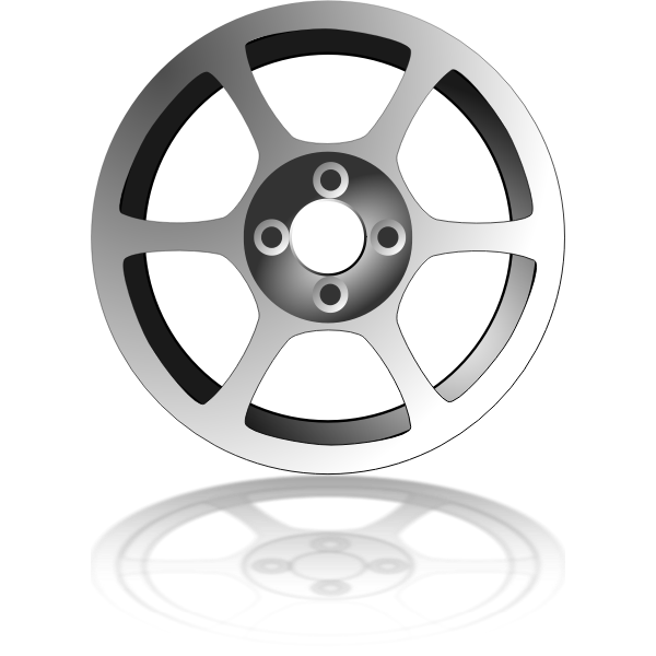 SVG Wheel rim vector graphics