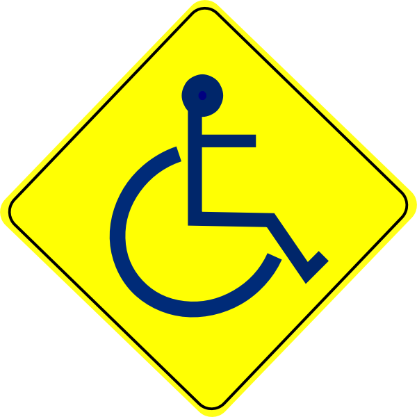SVG Wheelchair caution