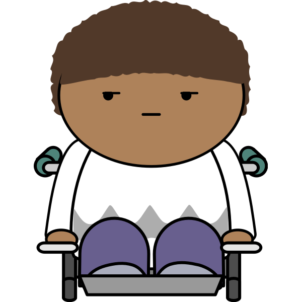 SVG Wheelchair user