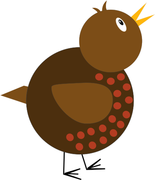 SVG Whimsical Robin