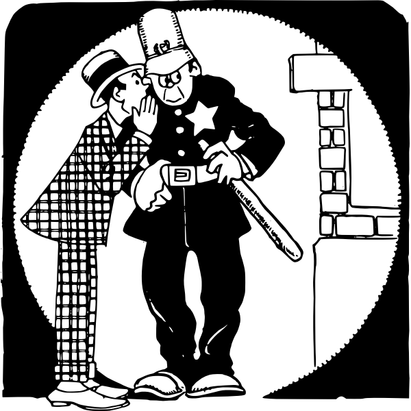 SVG Whisper to a cop
