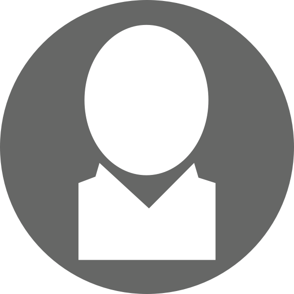SVG White and gray user icon