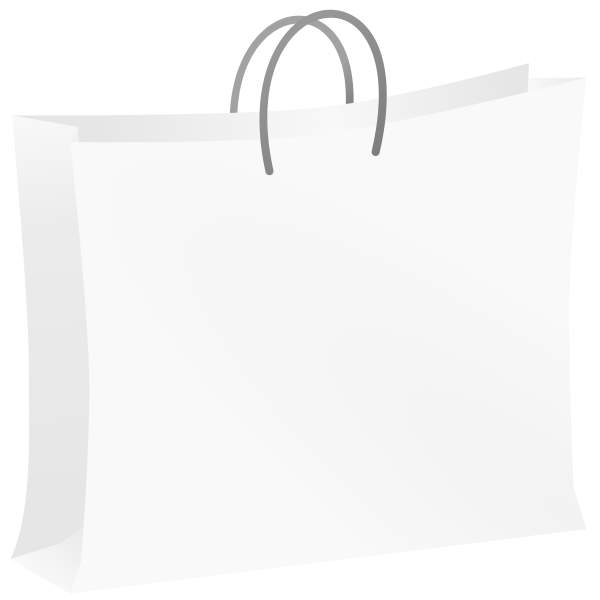 SVG White bag vector image