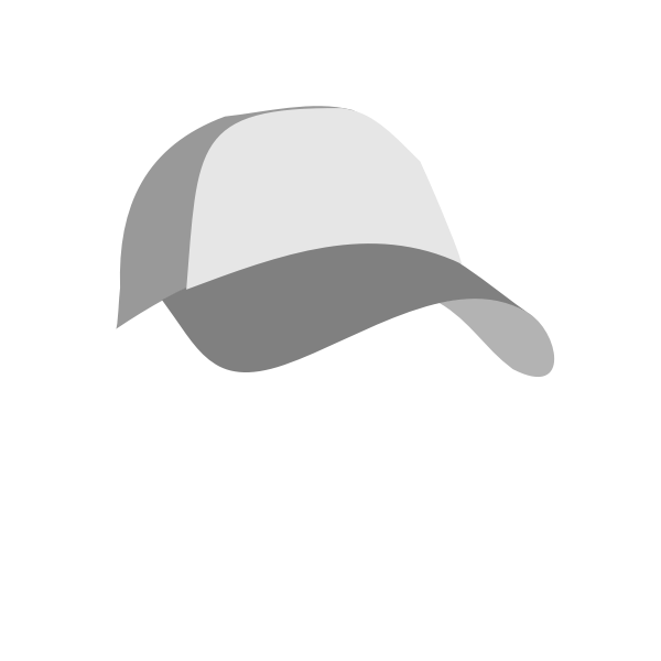 SVG White baseball cap