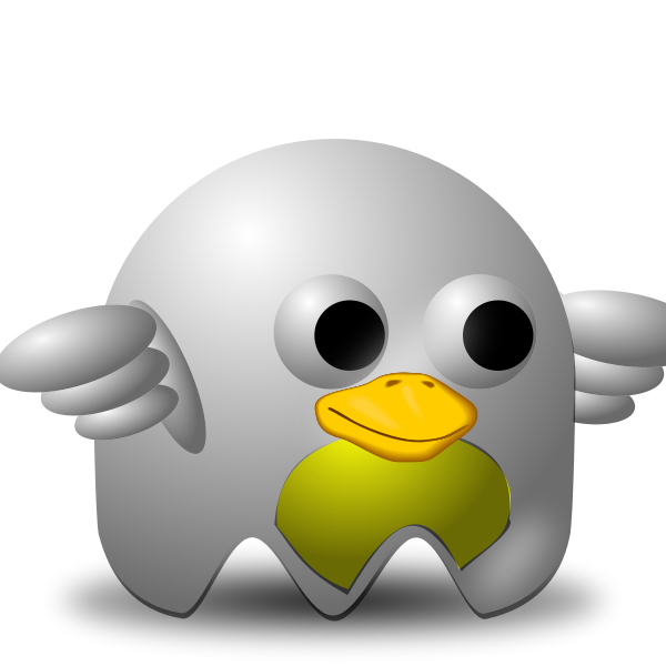 SVG White Bird padepokan vector illustration