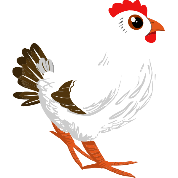 SVG White chicken