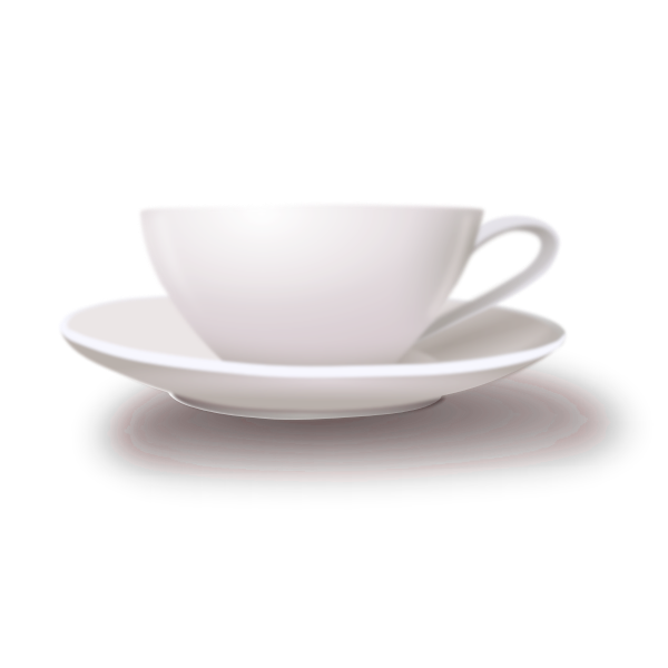 SVG White coffee cup