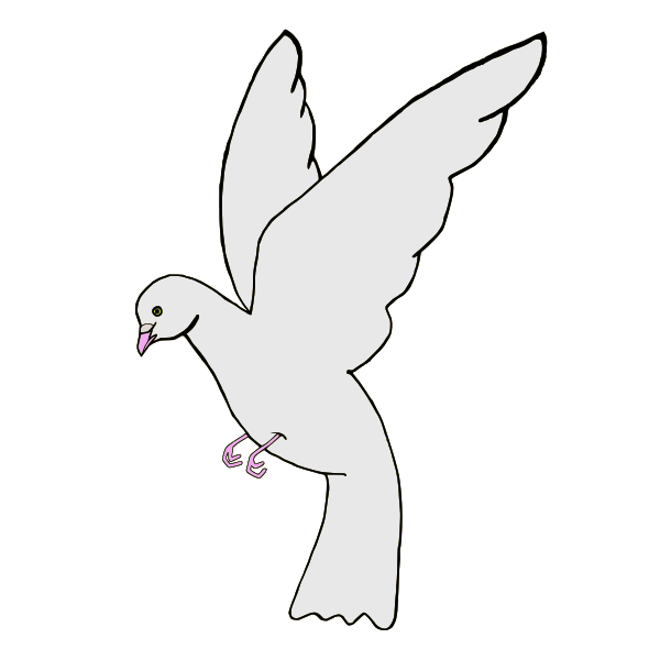 SVG White dove