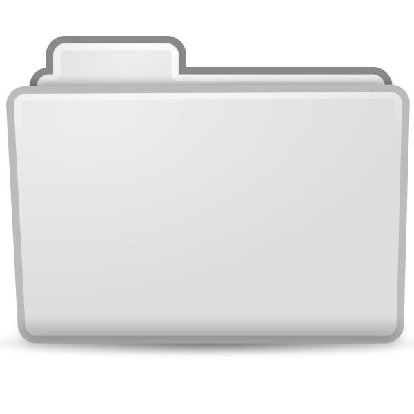 SVG White file folder