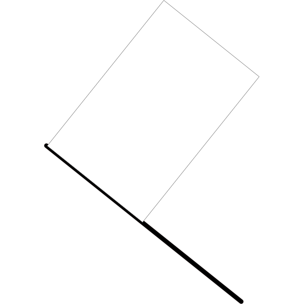 SVG White flag vector image