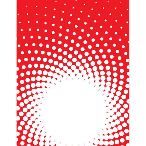 SVG White halftone on red background