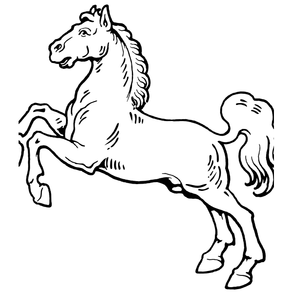 SVG White horse