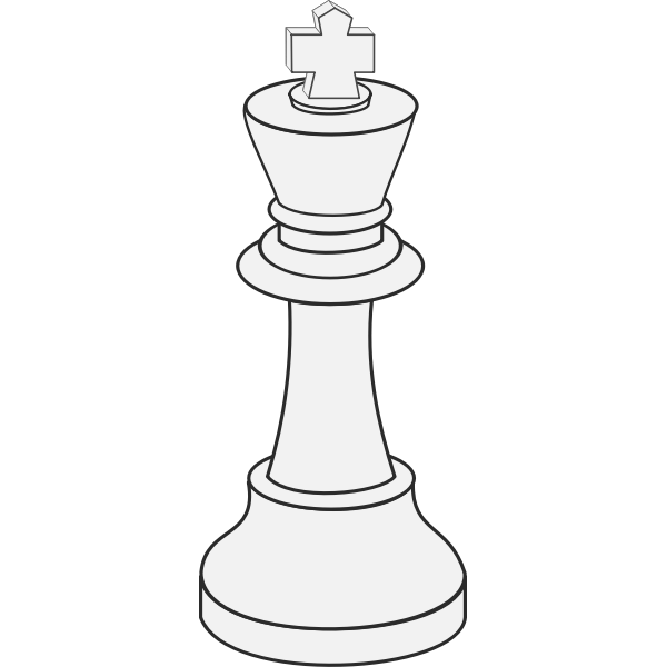 SVG White King Chess